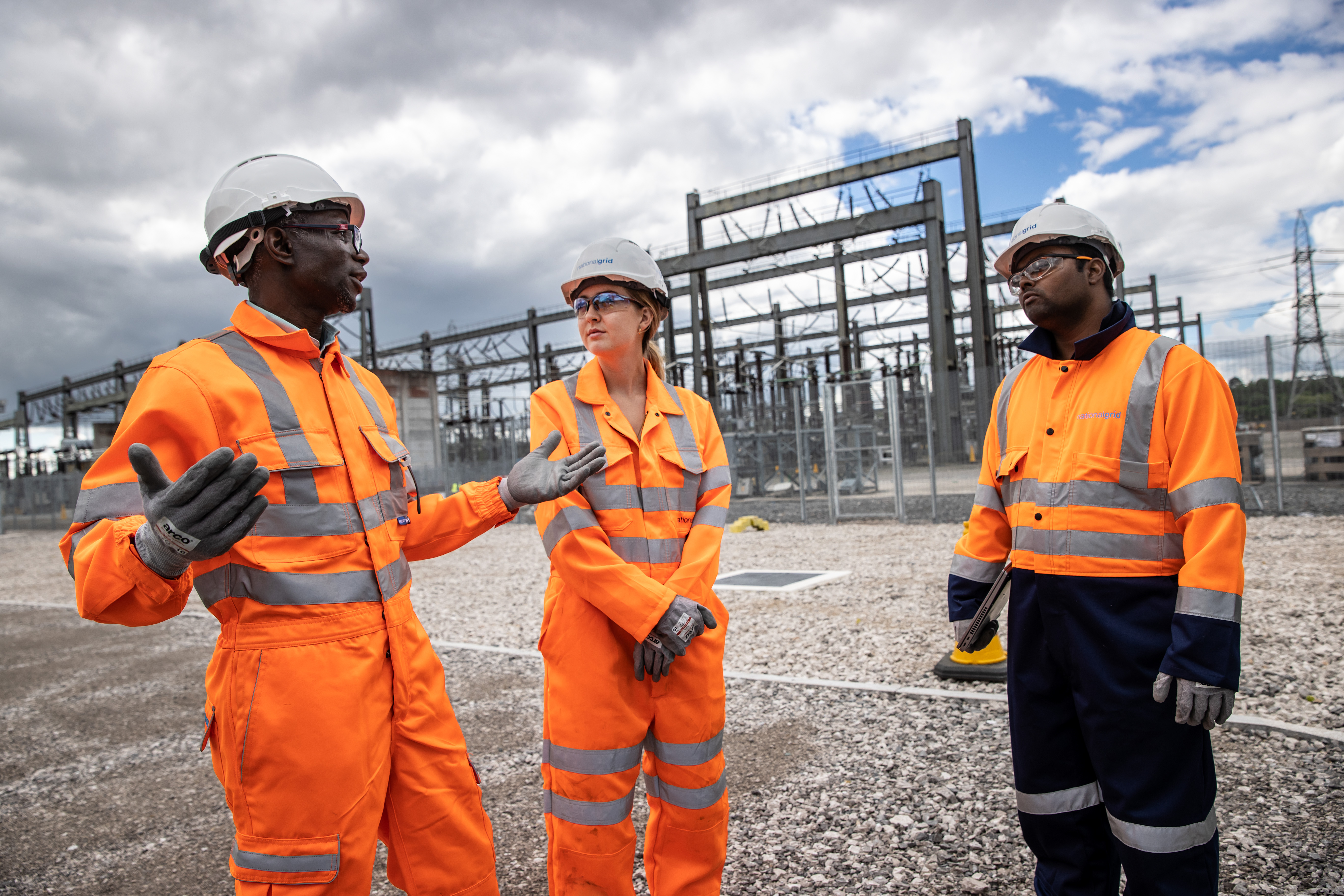 Workers at Deeside