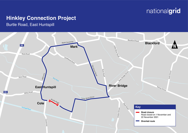 Burtle Road Map