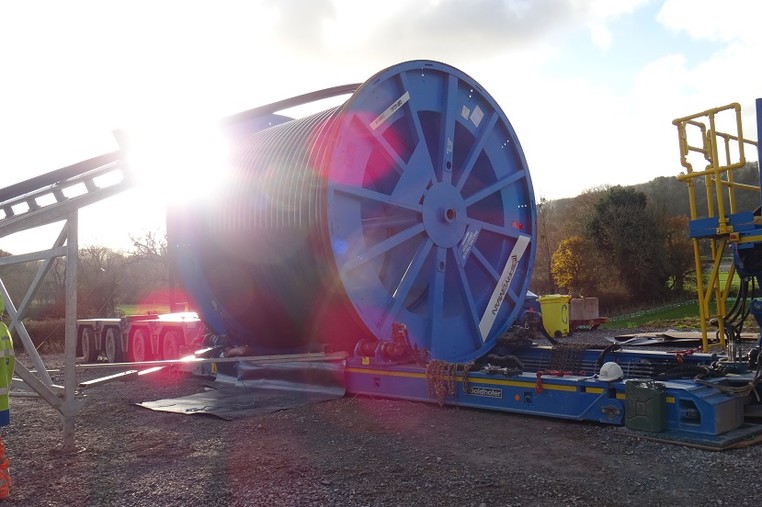 Mendip Hills - cable drum number 108