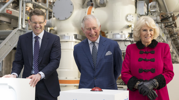 Prince Charles and Duchess of Cornwall with National Grid's CEO at the London Power Tunnel opening ceremony
