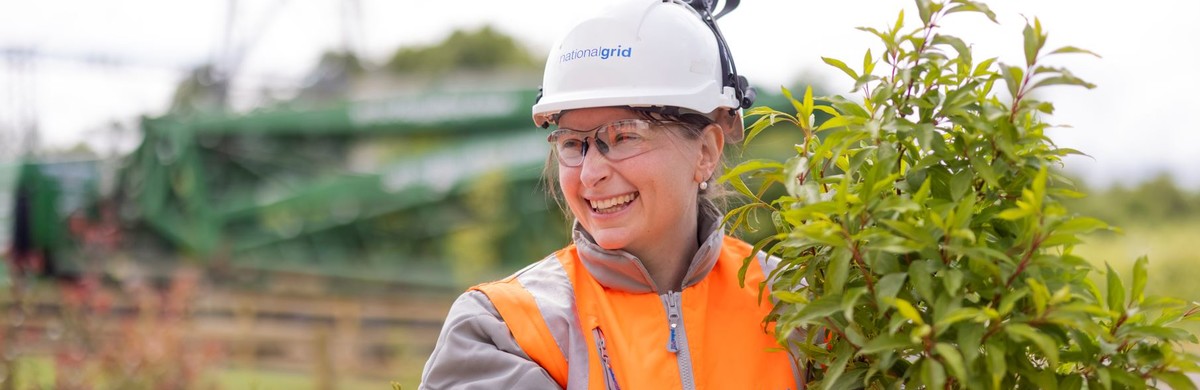 Woman holding plant