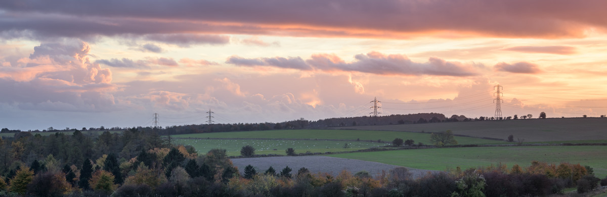 Countryside sunset