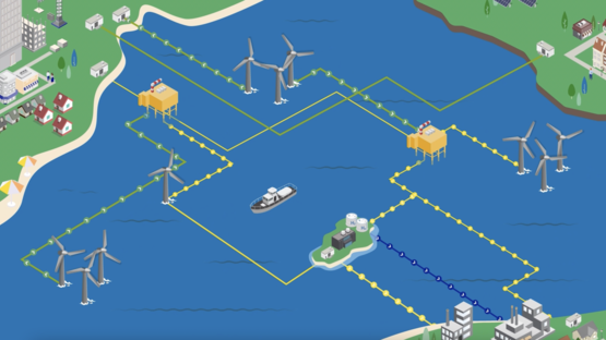 Infographic showing future offshore hybrid assets