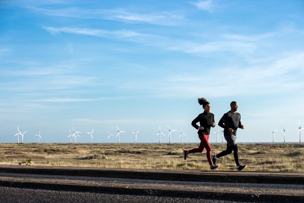 People running