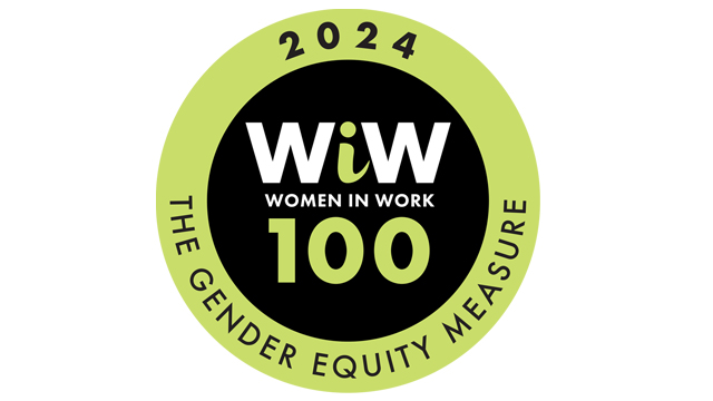 Women in Work 100 Gender Equity Measure 2024 logo