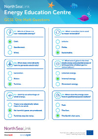 GCSE one mark answers