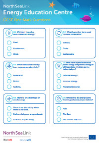 GCSE one mark questions