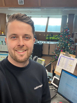 Photo of National Grid Shift Officer Matt Tracey at Bacton Gas Terminal