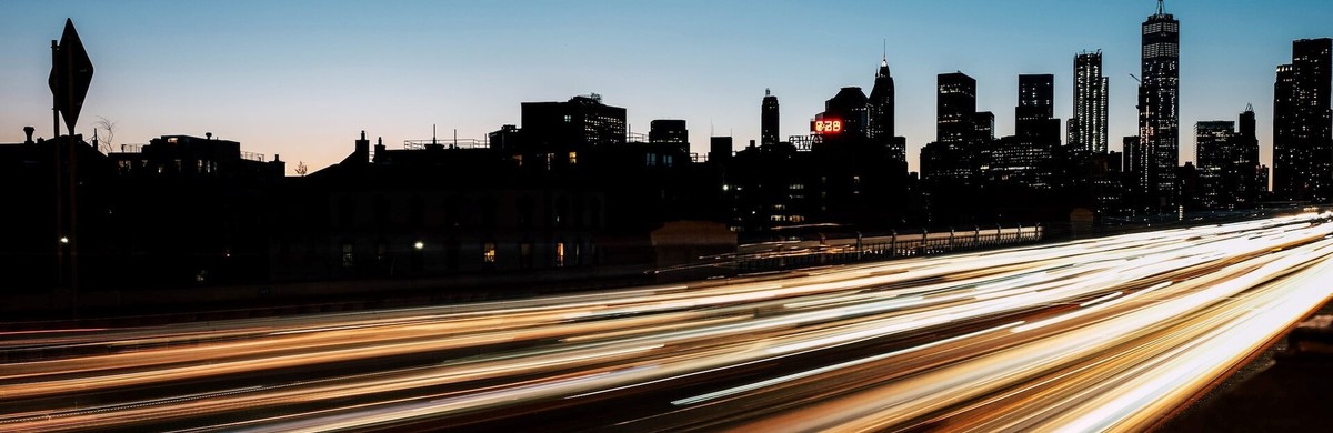 Lights on highway